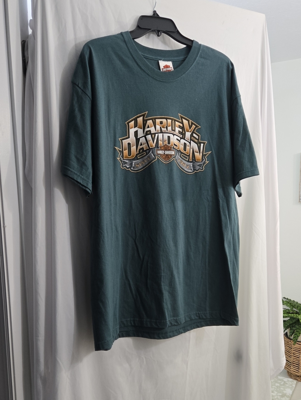 Harley-Davidson Dark Green Short Sleeve Logo Tee